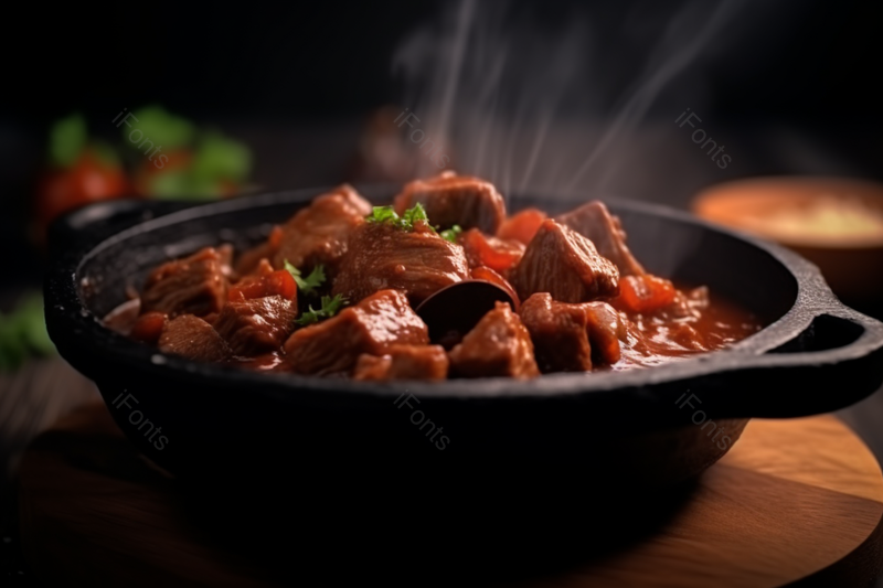 健康美味大补的炒锅中的肉,高清,摄影图,摄影图片,图片大全,摄影图免费下载
